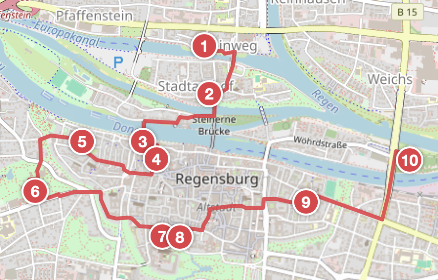 Übersicht über Tour